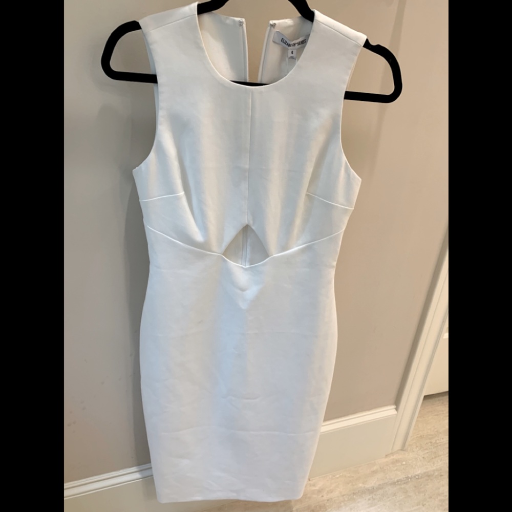 Elizabeth & James White Shift Dress NWT